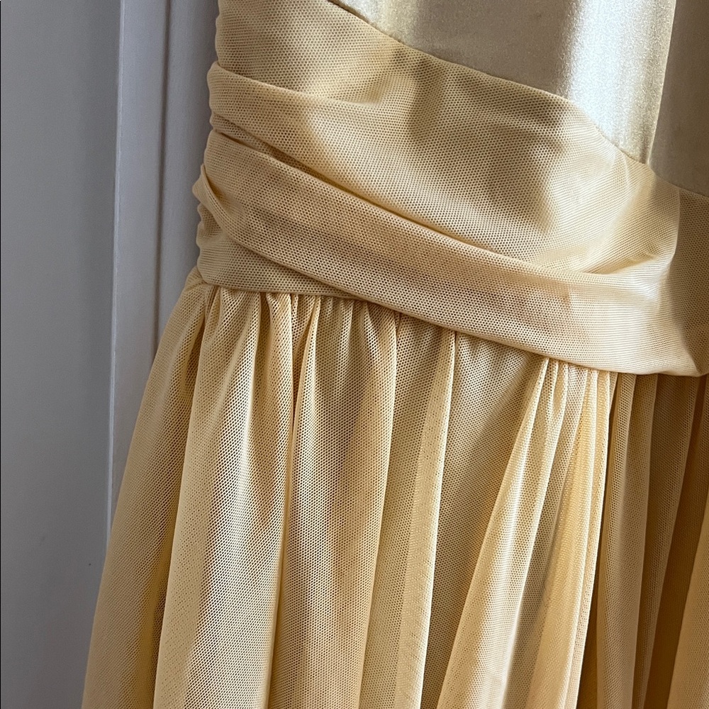 EUC Weissman Elegant Gold Asymmetrical Dance Costume - size MC - Picture 9 of 12